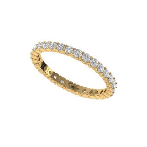 Aurielle Circle Eternity Ring featuring a full circle diamond eternity band with brilliant round cut lab grown diamonds