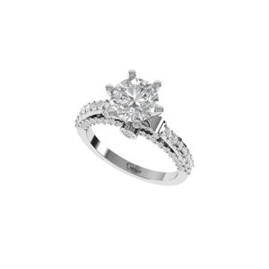 Aurielle Split Shank Diamond Ring