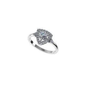 Round Cut Diamond Ring Trivexa Halo Diamond Ring DR0005 Parthvi Lab