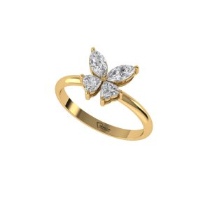 Butterfly Bloom Diamond Ring