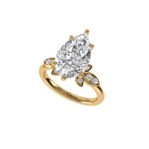 Floréva Pear Diamond Ring