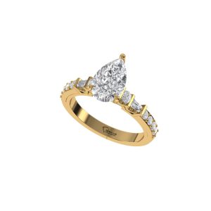 Auravelle Pear Diamond Ring