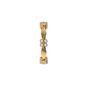 Florelle Petal Diamond Band Round Cut Ring | Parthvi Lab