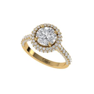 Aurevine Royal Halo Diamond Ring