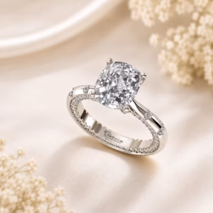 Aurelia Cushion Whisper Engagement Ring